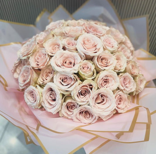 50 Blush Roses